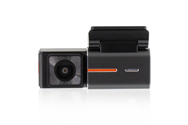 A black 2-channel 2K dashcam